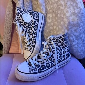 Converse Leopard Print Sneakers